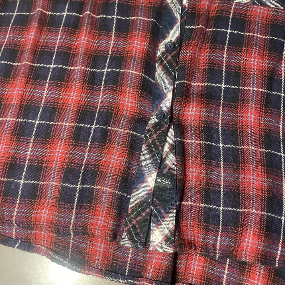 Rails Flannel Red Navy White Size L - image 6